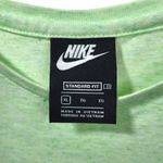 Nike Cotton Round Neck Pullover Short Sleeve Side Pockets Top in Green Photo 1