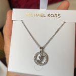 Michael Kors Silver Brass Necklace MKJ7326040 NEW Photo 2