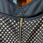 Haute Monde NWT  Black Gold Fishnet Sleeveless Short Dress Size Small / Medium Photo 9