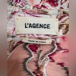 L'Agence L’Agence Pink Floral Nina Long Sleeve Silk Button Blouse XS $390 Photo 1