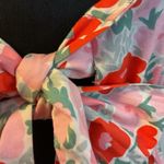 2. Free Assembly Pink & GreenFloral Tiered Midi Dress with Tie Back Size X Photo 12