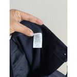 Talbots  High-Waist Straight Pants Women's Size 0P Navy Blue Flat Front Stretch Photo 10