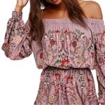 Free People Pretty And Free Romper in mauve color combo size large Photo 4