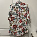 ZARA Woman Paisley print button front bib mini dress 3/4 sleeves EUC Size Small Photo 5