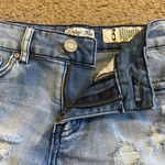 Indigo Rein  Blue Denim Distressed Jean Shorts, Size 3 Photo 5