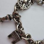 Agatha Paris Link Bracelet With Paris Landmark Charma Silver Tone Metal Photo 1