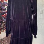Tach Velour Tiered V neck dress Photo 9