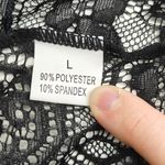 Black Highwaisted Attached Garter belt Womens Large Lingerie Bottom Photo 1