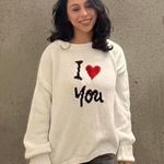 I Love You Sweater Multiple Size M Photo 3
