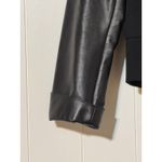 Akris Punto · Wool & Lambskin Leather Sleeve Asymmetrical Moto Jacket · Black 6 Photo 9