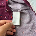 Boden burgundy‎ floral printed prairie dress Purple Size 10 Photo 4