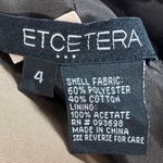 Etcetera Pleated Fit & Flare Cocktail Dress 4 Black Brown Circle Pattern Party Photo 8