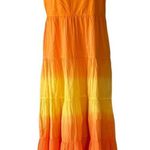Jessica Simpson NWT Herbs Tiered Ombre Maxi Dress In Melon Dip Dye Photo 0