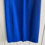 Akris Punto  Cobalt Blue Cutout Shoulder Knit Sheath Dress US 8 Photo 7