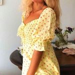 Faithfull the Brand NEW Faithfull Sage Mini Dress Santa Maria Floral Puff Sleeve Fit & Flare Skater Photo 6