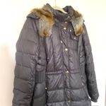 Laundry by Design  Gray Puffer Coat Faux Fur Hood Removable Trim Insulated Sz 1X Photo 4