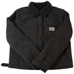 Roark Womens Open Roads Sherpa Lined Trucker Jacket Dark Gray Brownish Small Brown Photo 3