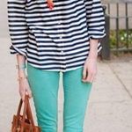 J. Crew Women's Striped Long Sleeve Boy Button Photo 1