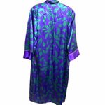 Victoria's Secret Vintage Gold Label Purple Green Satin Robe Size M/L & Top Y2K Photo 7