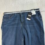 Lee Jean Bermuda Shorts Womens Sz 20 Blue Denim Stretch Raw Hem Mid Rise Casual Photo 6