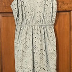 Japna  Sage Green Eyelet Lace Dress, Medium Photo 0