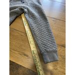 LL Bean Quilted Sweatshirt Men Large Gray Full Zip‎ Traditional Fit Mock Neck Photo 8