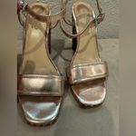 Coach  Gold Women's Sandals Heels Size 7.5‎ B Photo 2