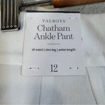 Talbots  White Chatham Ankle Straight Leg Trouser Dress Pants Womens 12 Preppy Photo 8