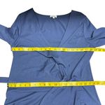 Sundance Always Right Dress Faux Wrap Womens Size L Blue Cotton Modal Midi Photo 11