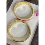 Kate Spade  New York LOT 2 Bracelets Enamel PINK & WHITE Spade Cutout+ KS Dustbag Photo 4