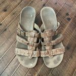 Vionic  strappy tan wedge ortho arch support size 7 sandals Photo 3