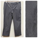 Norma Kamali  Black Gray Stripe Pixie Ankle Pant Size 10 Photo 9