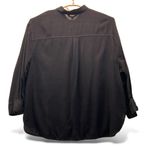 Old Navy The Boyfriend Linen Shirt Black XXL Photo 1
