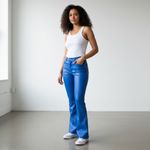 Edikted Luna Faux Leather Flare Jeans in a vibrant blue
extra small nwt Photo 5