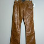 Gap NWT Deadstock Y2K  Low Rise Tan Leather Pants Photo 0