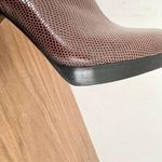 Balenciaga Embossed Leather Stilettos Ankle Boots Brown Women's Size 36.5 / 6 Photo 10