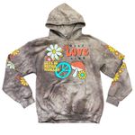 Gildan  Heavy Blend Self Love Club Hoodie Womens‎ Medium Brown Tie Dye Hippie Boh Photo 0