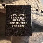 Premise  short sleeve top / sweater - grey black animal print- size Large Photo 4