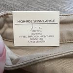 Oat New York NWT High Rise Skinny Ankle Multi Pocket Utility Jean Women Tan Size 28 Photo 2