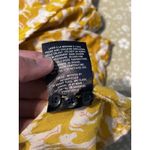 Maeve  Anthropologie Women Button Down Top 4 Novelty Yellow Bagatelle Horse Blue Photo 7