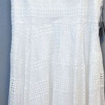 Adrianna Papell Dress Size 16 Ivory Lace NWT Handkerchief Skirt $249 MSRP Photo 0
