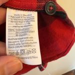 Madewell ‎ Buffalo Plaid Flannel Shirt Button Down Red Black Size Large Photo 5
