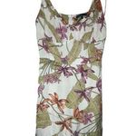 Shore Tropical Floral Above The Knee Mini Dress size medium White foliage Photo 0