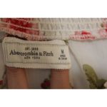 Abercrombie & Fitch Womens White Pink Green Floral Lace Trim Blouse Size Medium Photo 2
