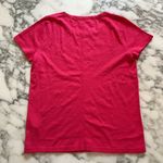 NWT J.Crew Short Sleeve Girlfriend Tee Hot Pink Sz S Small Hole Back Sleeve Photo 1
