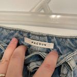 PacSun Mom Jeans Light Wash Distressed Ripped High Waisted Cropped Crop Ankle 24 Photo 5