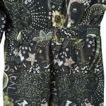 Anthropologie Farm Rio Canvas Jumpsuit Coveralls Zip Up Tropical Green XS NWT Photo 7