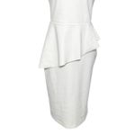 Chiara Boni  La Petite Robe White Halter Peplum Dress Women’s Medium Cocktail Photo 3