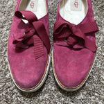 UGG  Pure Size 9.5 Carilyn Suede Lace Up Sneaker Dark Pink Fuscia Raspberry Photo 1
