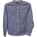 UNTUCKit Gattinara Plaid‎ Long Sleeve Button Down Casual Dress Shirt Cotton SZ 8 Blue Photo 0